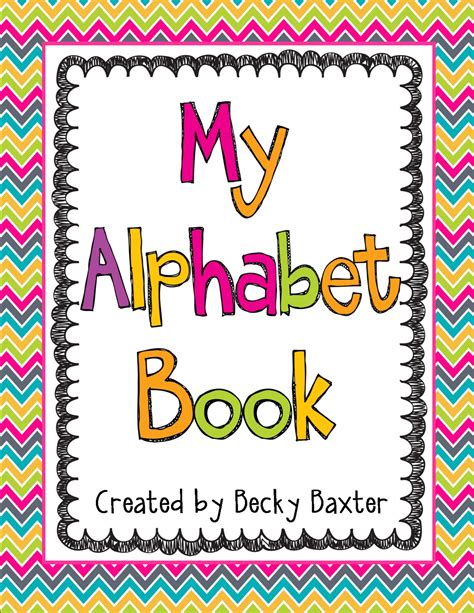 Alphabet mini book template