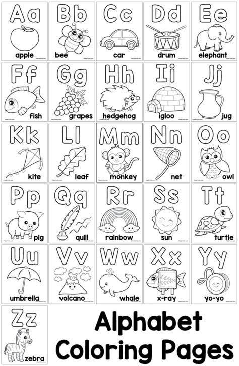 Alphabet Coloring Page