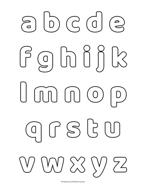 Alphabet Coloring Page Template