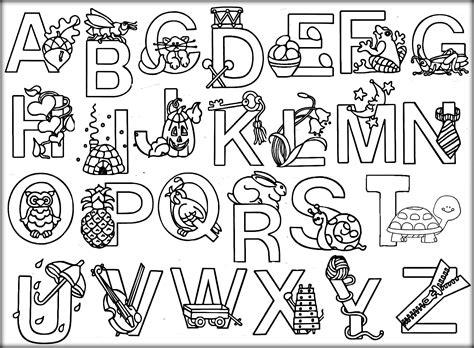 Alphabet Coloring Pages