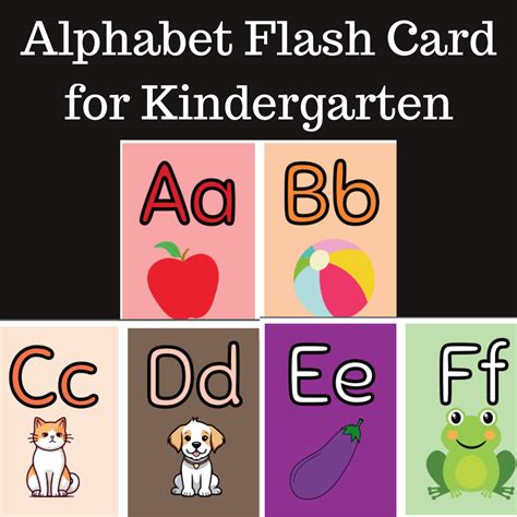 Alphabet Flashcard Ideas for Kindergarten