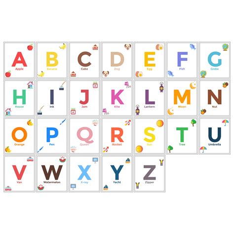 Alphabet Flashcard Printable Templates