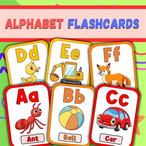 Alphabet Flashcards Upper and Lower Case