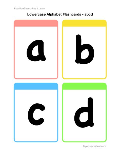 Alphabet Flashcards Lower Case