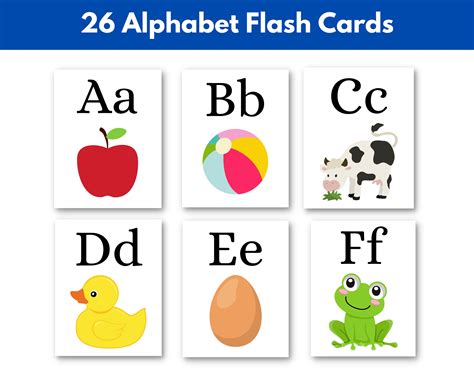 Alphabet Flashcards Printable Templates