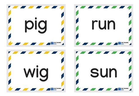 Alphabet Flashcards with Rhyming Words