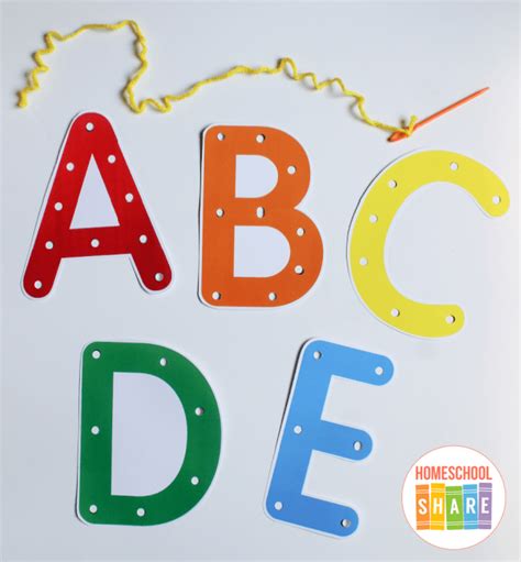 Alphabet Lacing Cards Image 10