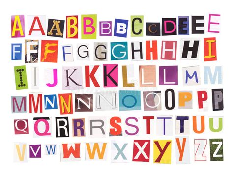 Alphabet Letter Cutouts Printable Templates