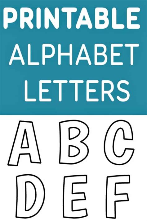 Alphabet Letters Printable for Kids Templates