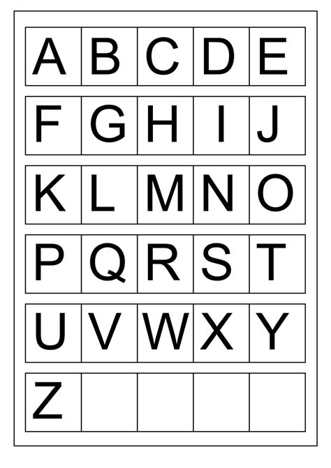 Alphabet Letters Templates