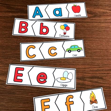 Alphabet puzzle printables for auditory learners