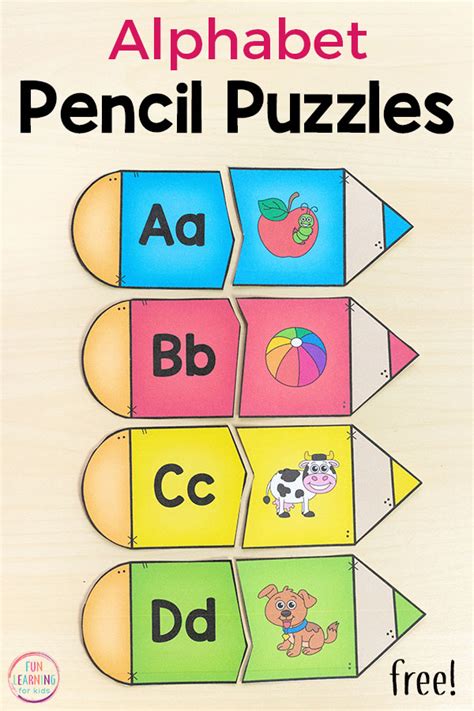 Alphabet puzzle printables for kids