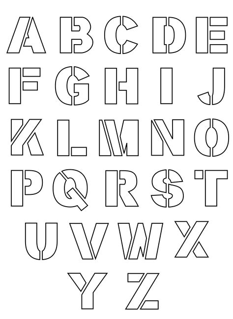 Alphabet Stencils Ideas