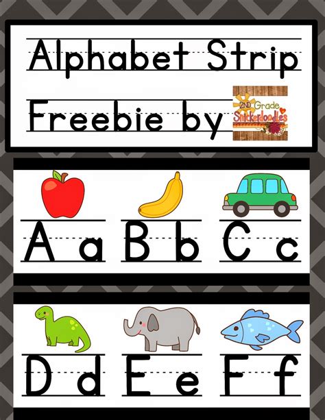 Alphabet Strips for Reading Examples