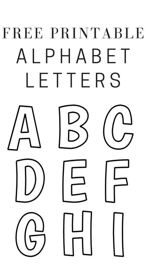 Alphabet Template