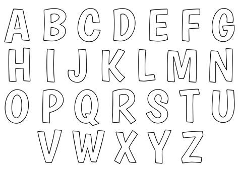 Alphabet Template Image 3