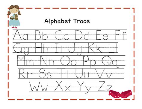 Alphabet Tracing Template