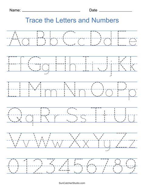 Alphabet Tracing Templates for 2nd Grade