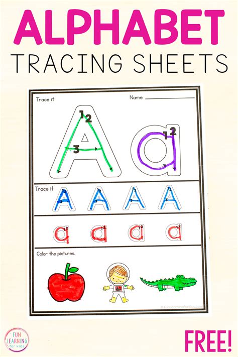 Engaging Alphabet Tracing Worksheets