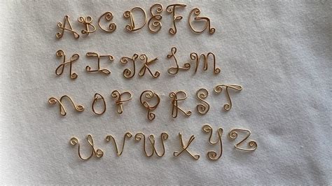 Alphabet wire letters