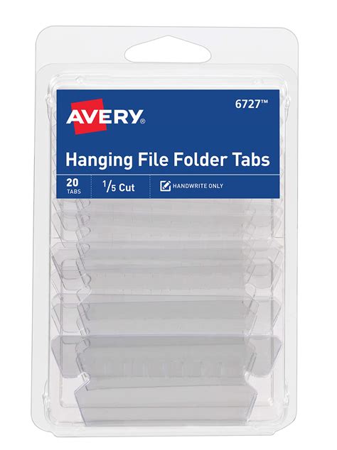 Alphabetical Hanging File Folder Tab Template