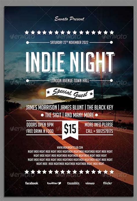 Alternative Rock Flyer Template