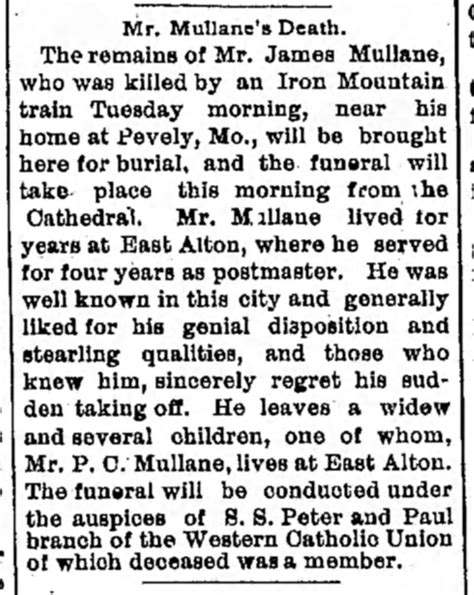 Alton Telegraph Obituary