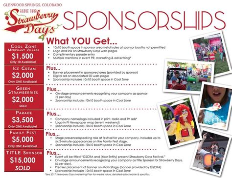 Alumni and Parent Sponsorship Ideas