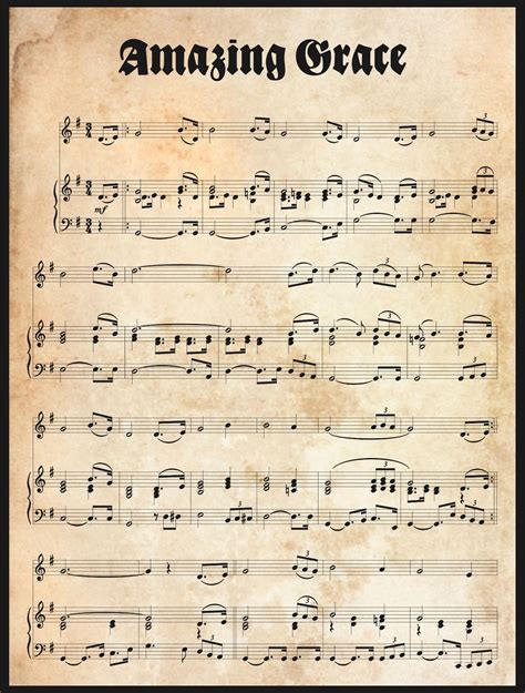 Where to Find Amazing Grace Sheet Music Printables