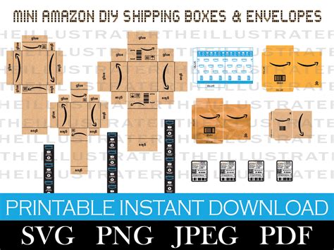 Miniature Amazon Box Template