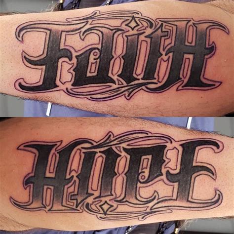 Ambigram tattoo conclusion