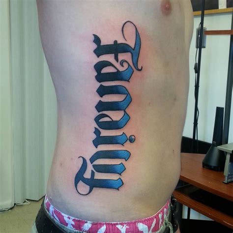 Ambigram tattoo design process