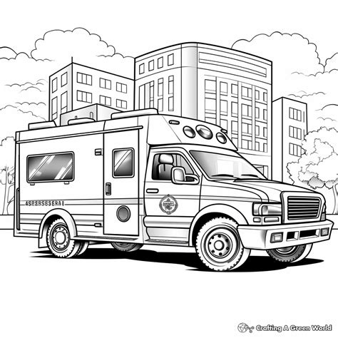 Ambulance coloring pages