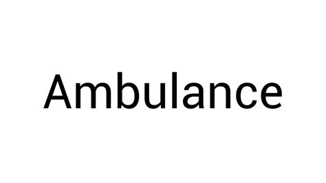 Kid's adorable ambulance spelling