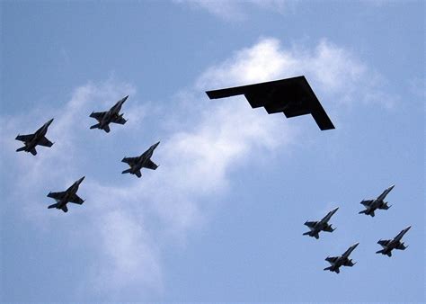 American Bombers in Formation