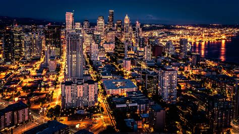 New York City skyline at night