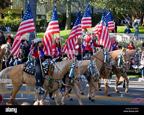 American flag at parade