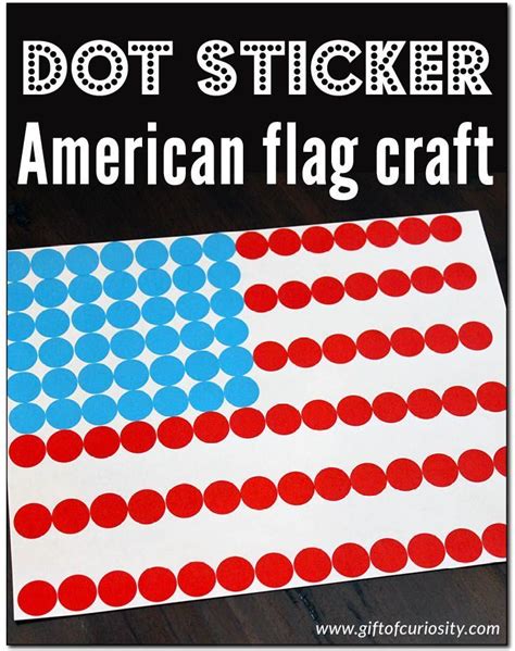 American flag dot art example 7