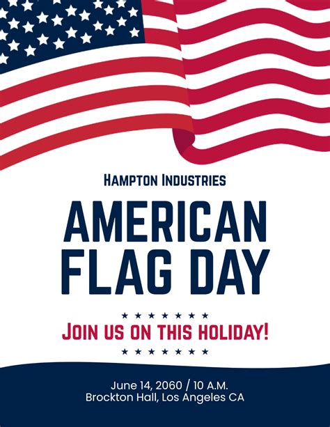 American Flag Flyer Template