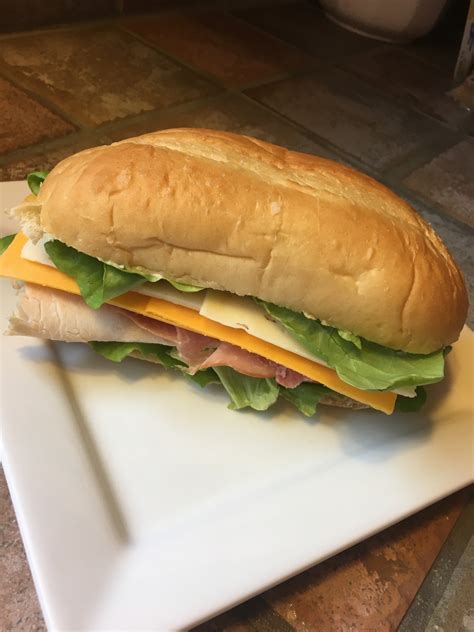 A delicious American sub sandwich