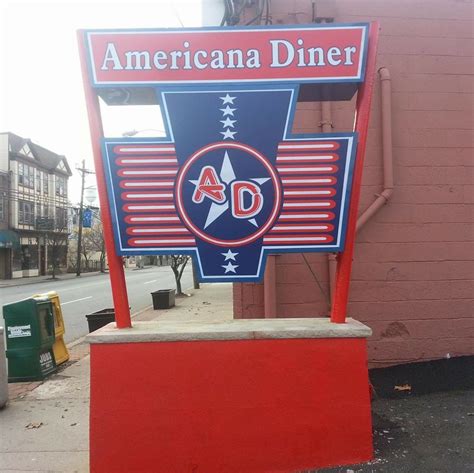 Americana Diner Sign Template