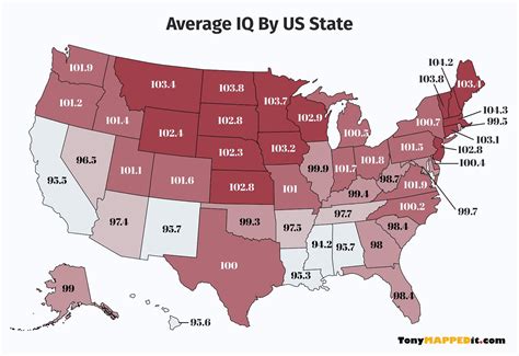 Americas IQ Ranking States