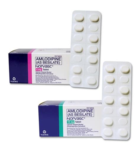 Amlodipine medication tablet