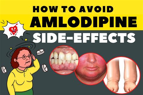 Amlodipine side effects diagram