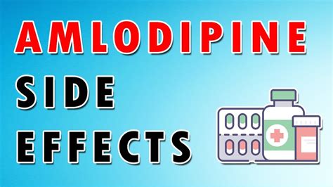 Amlodipine side effects diagram