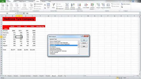 Residual Plot using Analysis ToolPak in Excel