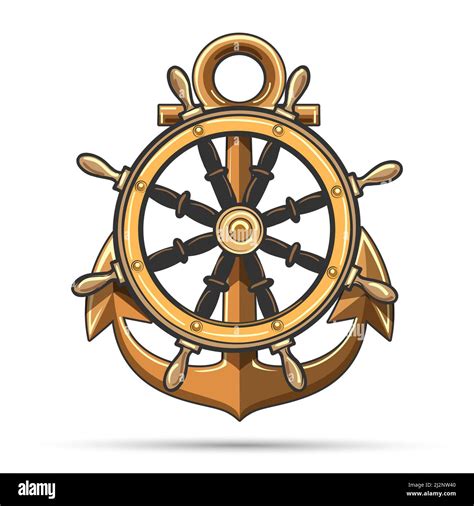 Anchor and Ship's Wheel Tattoo