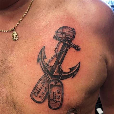 Anchor tattoo removal