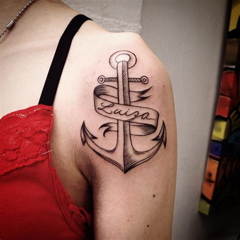 Anchor tattoo variations