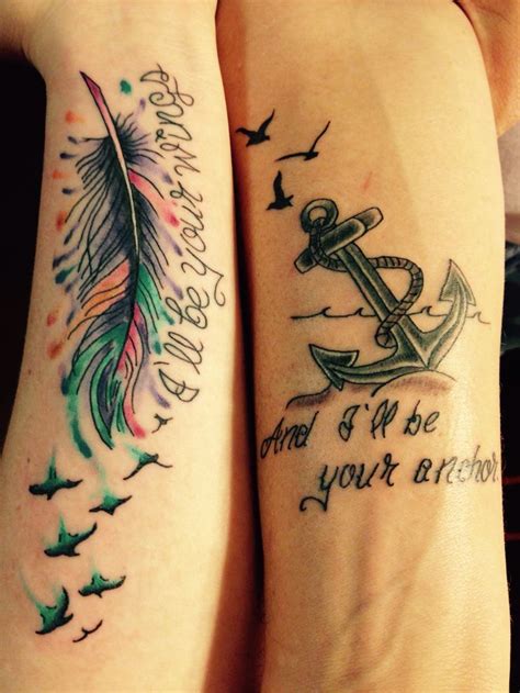 Anchor tattoos for brothers